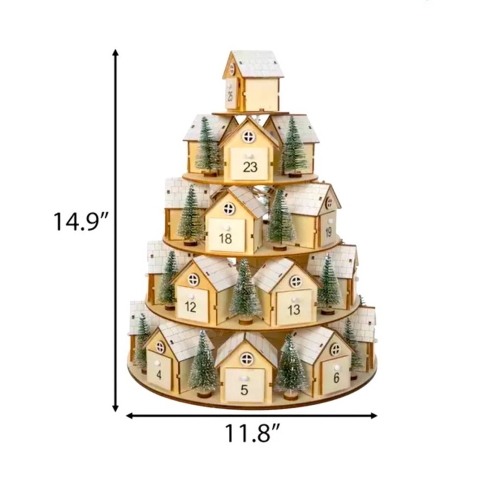 Hobby Lobby Cream and Green Advent Calendar - Picture 6 of 7